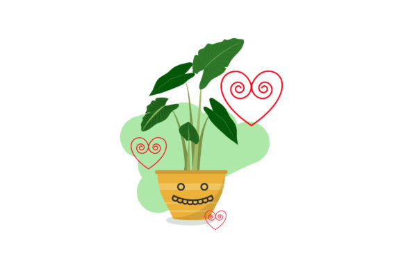 Cute Expression Kawaii Decorative Plant