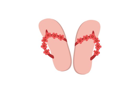 Decorative Beach Flip Flops Graphics Freebies