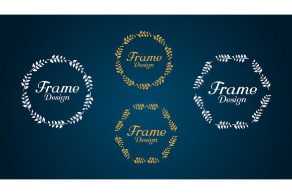 Decorative Botanical Frames for Logos 08: Graphics That Elevate Editorial Design