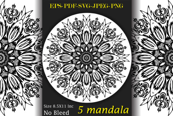Decorative Floral Mandala Coloring Page