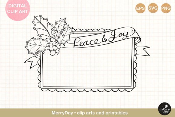 Decorative Frame Border Line Art: Graphics & Print Templates