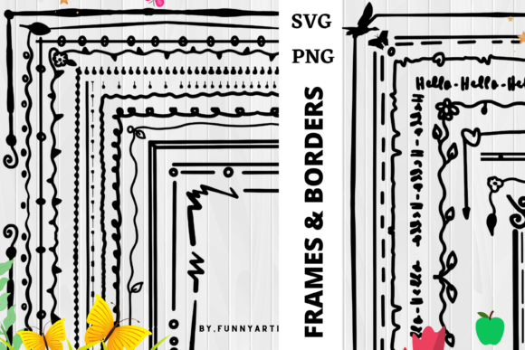 Decorative Frames & Borders Rectangle Graphics