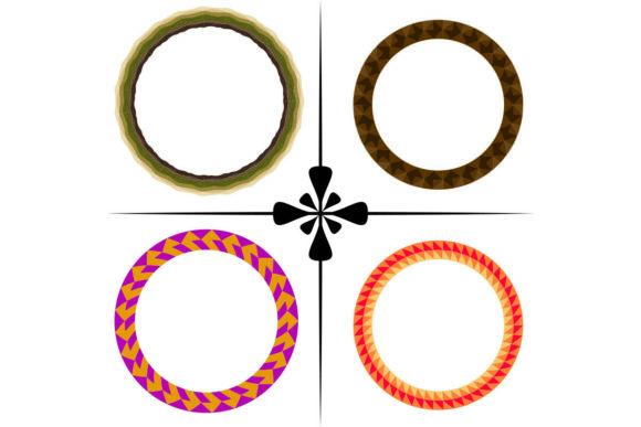 Decorative Round Frames for Design