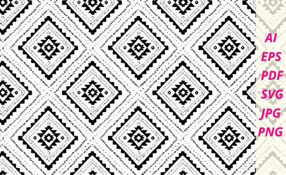 Decorative Triangles Seamless Pattern: Graphics & Patterns for Real Crafting