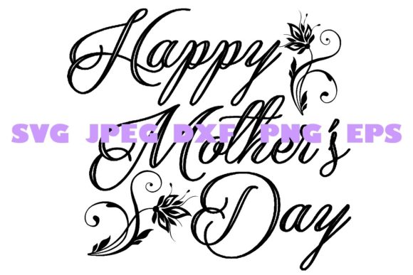 Elegant Decorative Mothers Day DXF 5