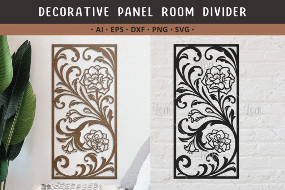 Flower Decorative Panels Room Divider