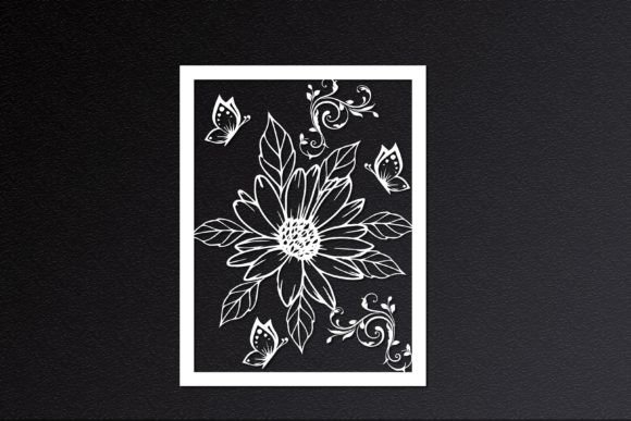 Laser Cut Summer Decorative Flowers SVG: Graphics for Crafts & Branding