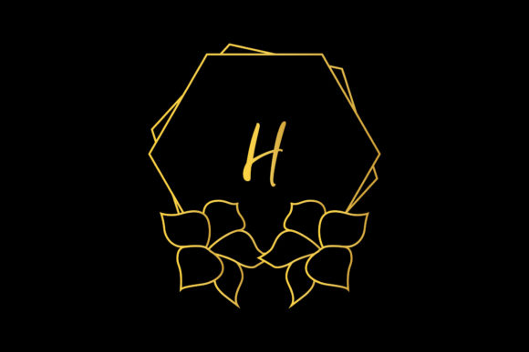Luxury Monogram Alphabet Decorative Graphics for Crafts