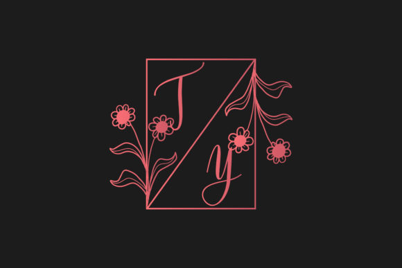 Monogram Letters Decorative: Graphics for Crafts & Branding