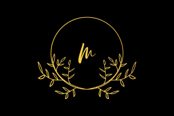 Monogram Luxury Letter Decorative Graphics for Crafts